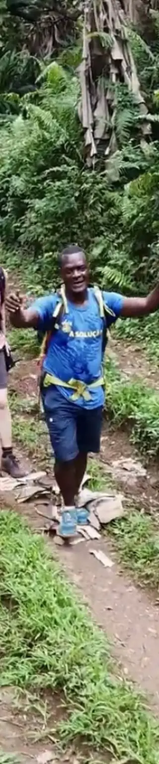 Zu Fuss auf São Tomé unterwegs